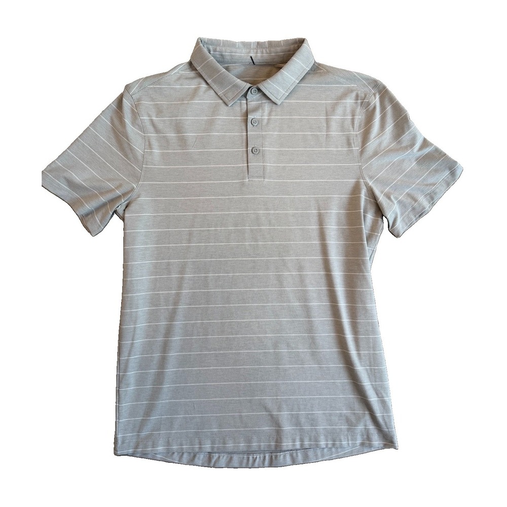 Lululemon Evolution Polo Short Sleeve Performance Shirt Gray Men's Medium Casual